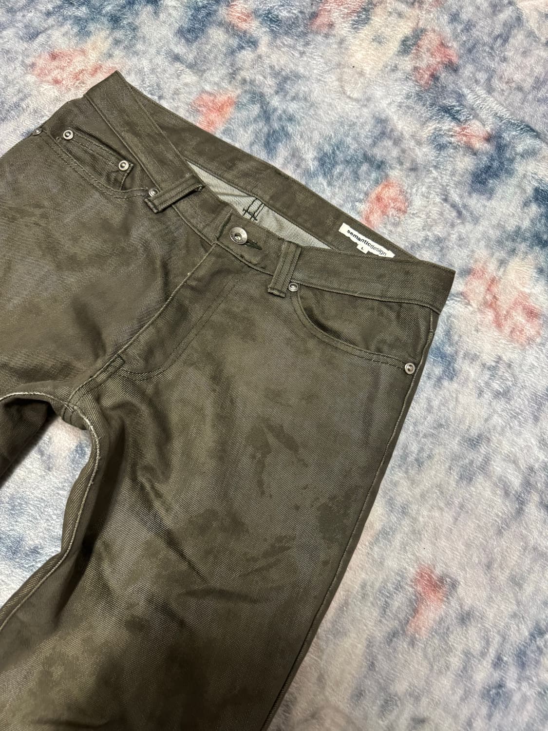 Semantic design 00s khaki boots cut pant 상품이미지4