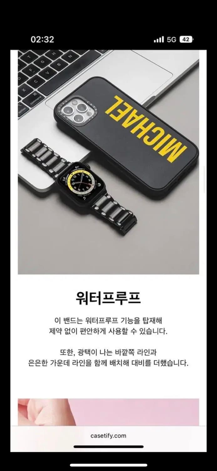 애플워치 메탈 스테인리스 스트랩 케이스티파이 상품이미지9