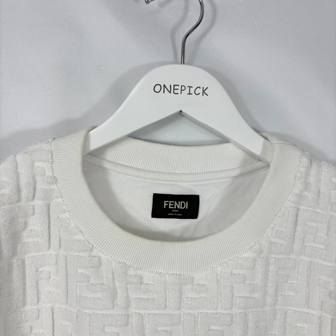 (새상품급,풀구성)펜디 FF 타월링 반팔 티셔츠 상품이미지2