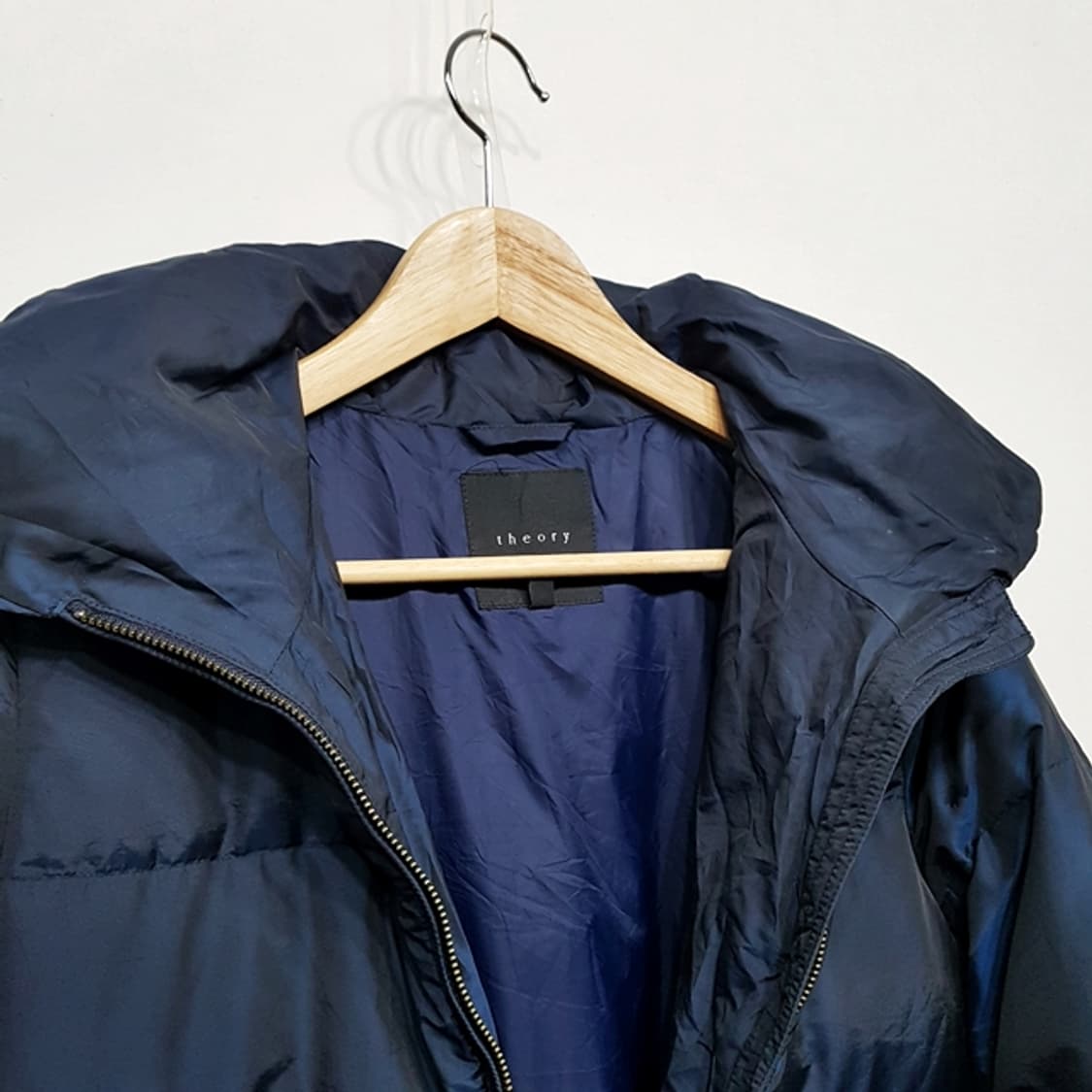 theory 띠어리 다운 롱 패딩 네이비 상품이미지4