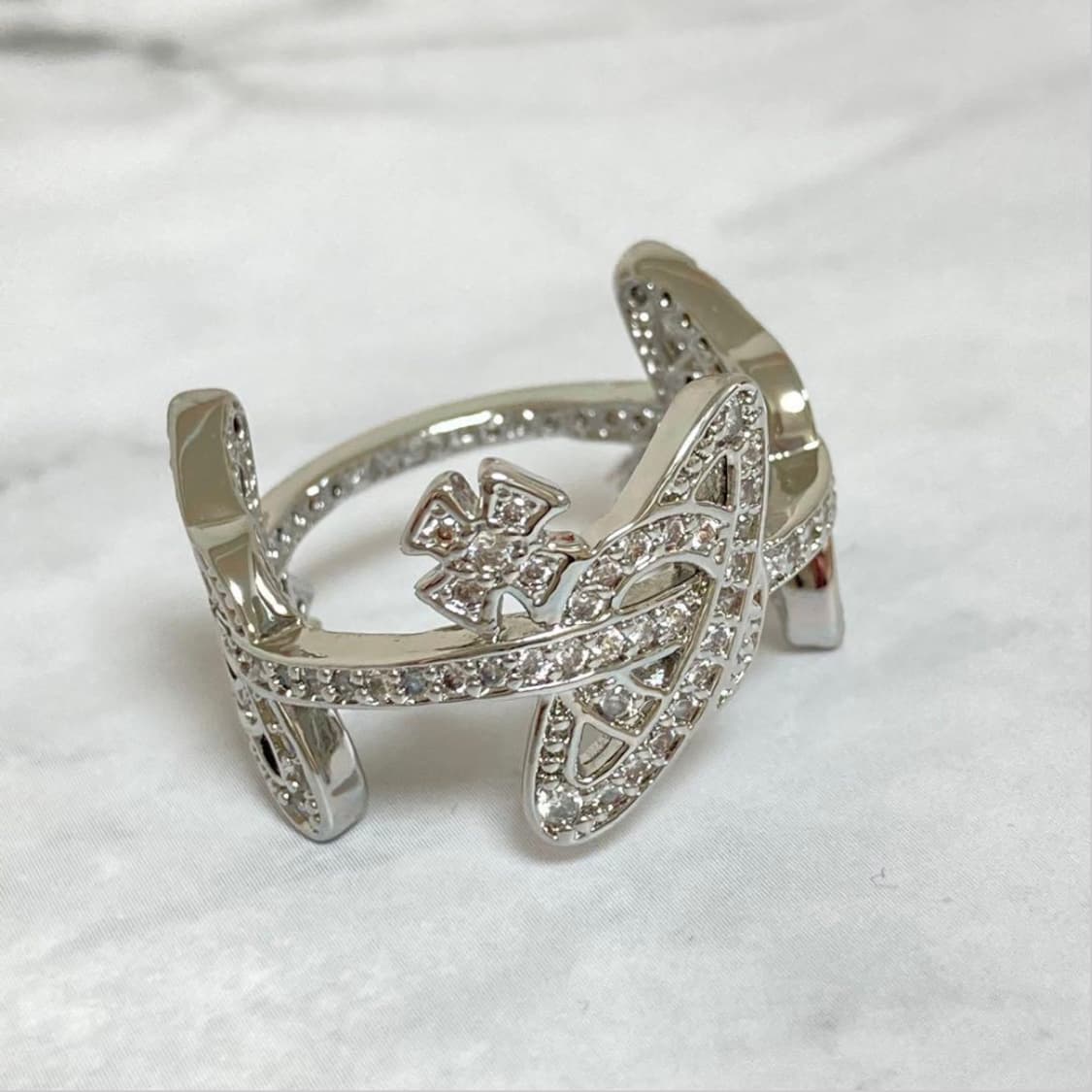 비비안웨스트우드 아카이브 marquita 큐빅orb 반지 상품이미지2