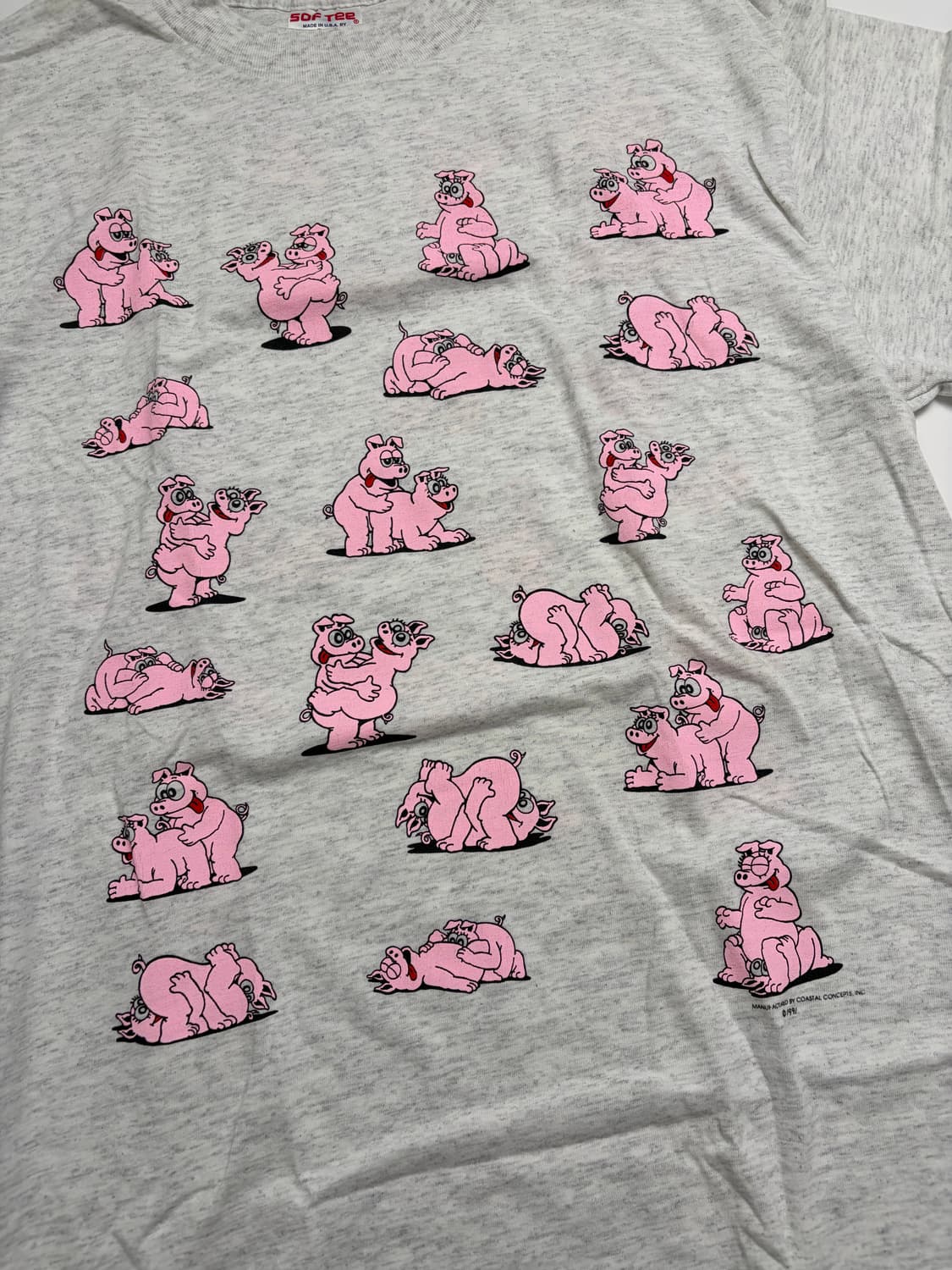 90s Pig Sex Kamasutra Tee (grey) 상품이미지5