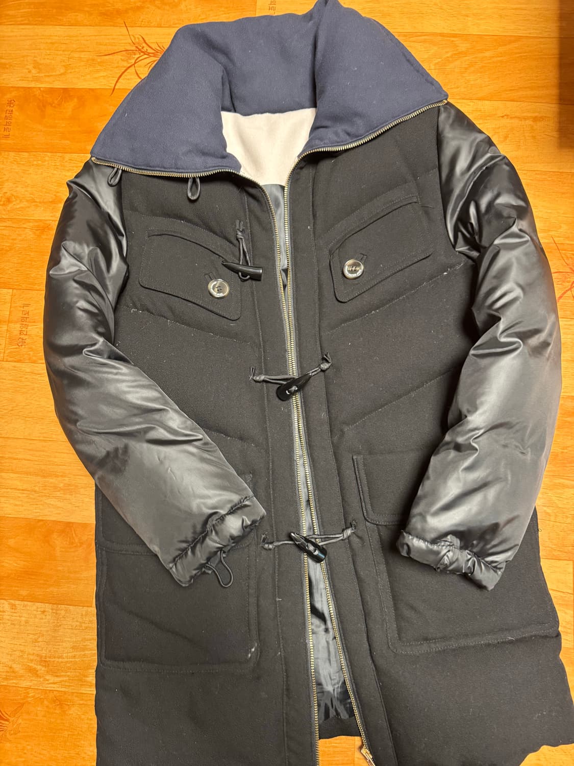 쟈니헤잇재즈 블랙 울패딩 상품이미지1