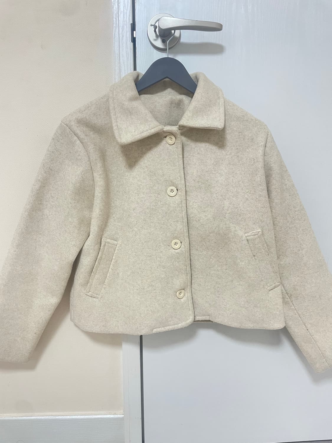 카라 베이지 자켓 상품이미지2