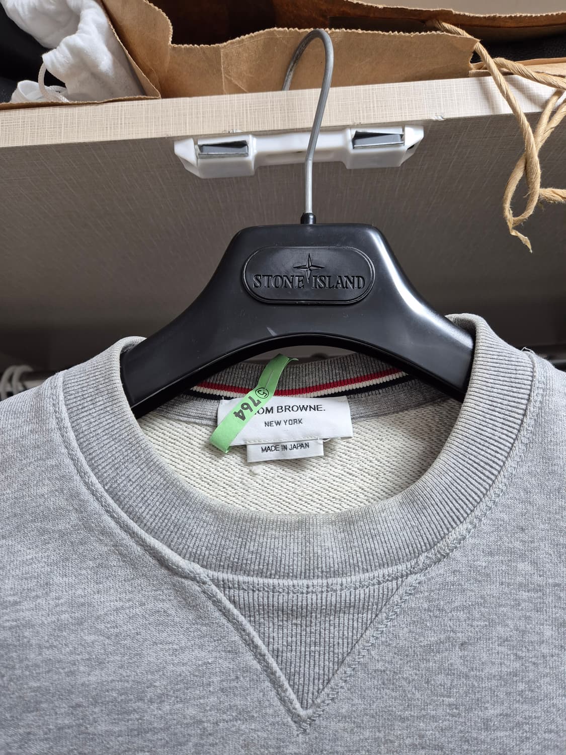정품 톰브라운 맨투맨 3 사이즈 95-100 그레이 상품이미지3