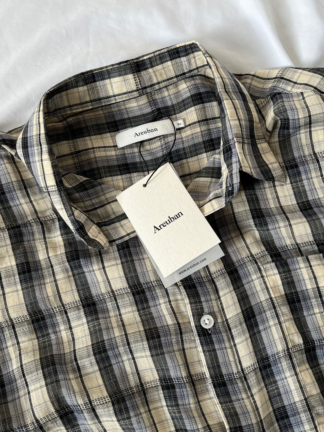 [2] 아르반 컨티누어스 체크셔츠 옐로우블루 상품이미지2