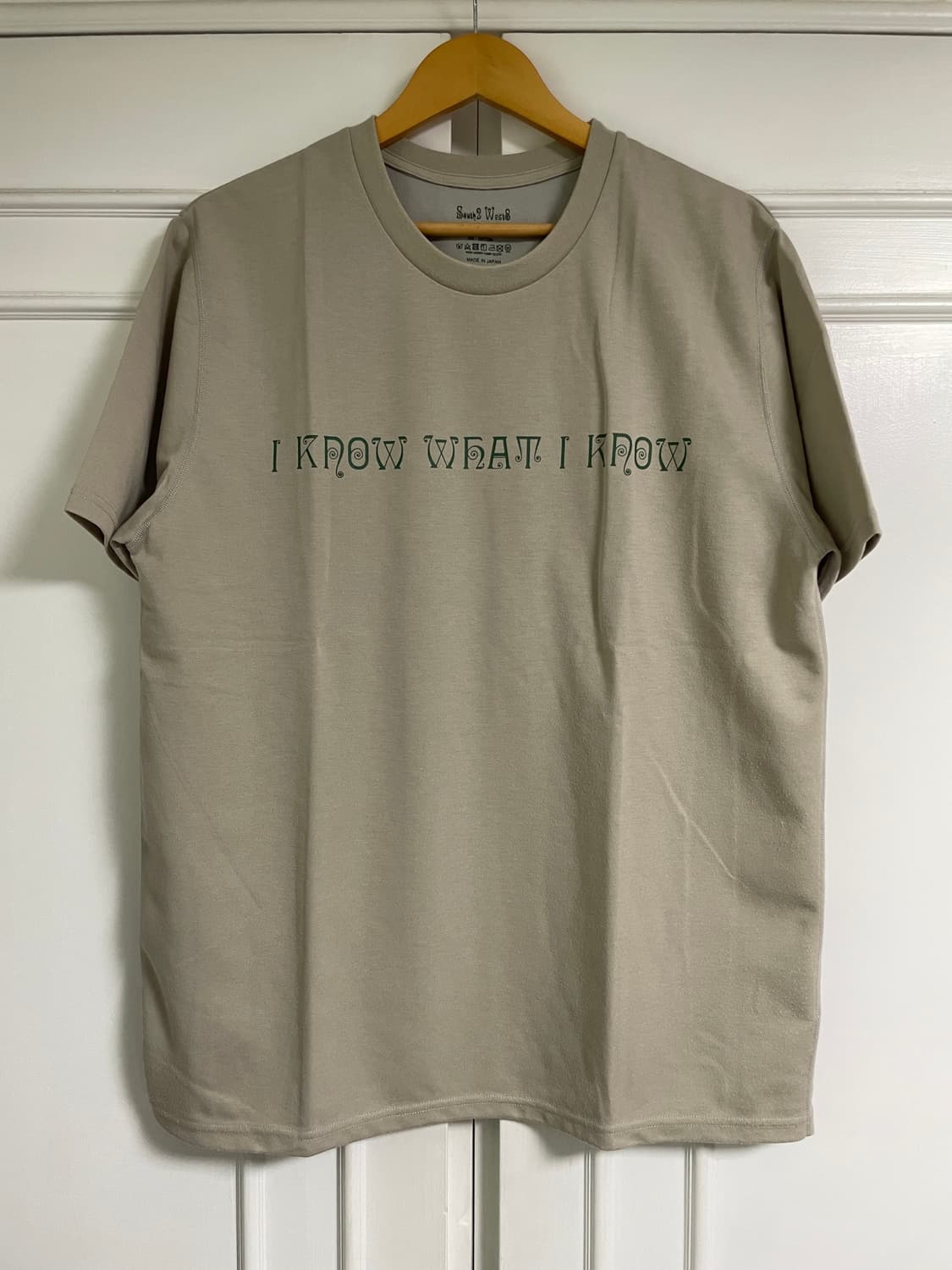 South2 West8 S/S Crew Neck Tee Beige M 상품이미지1