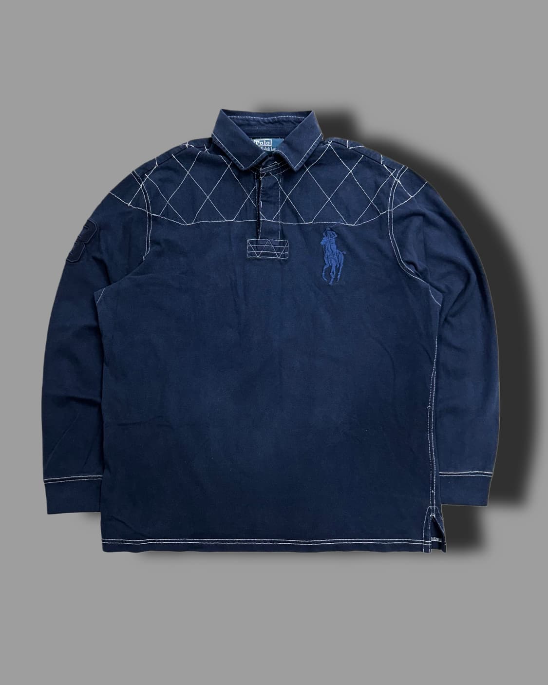 폴로 랄프로렌 네이비 빅포니 럭비 pk L 상품이미지4