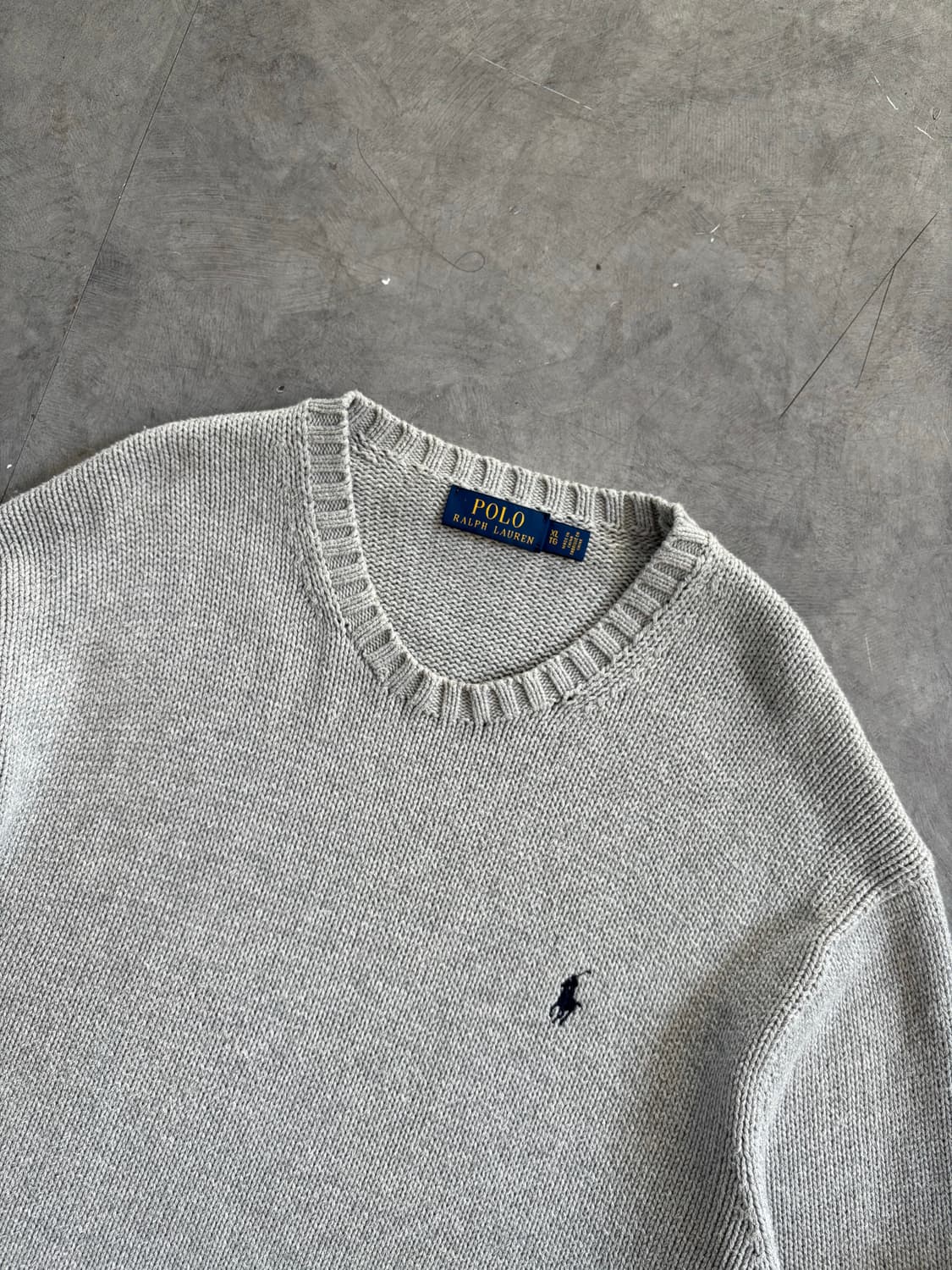 폴로랄프로렌 신형라벨 그레이 라운드넥 니트 상품이미지3
