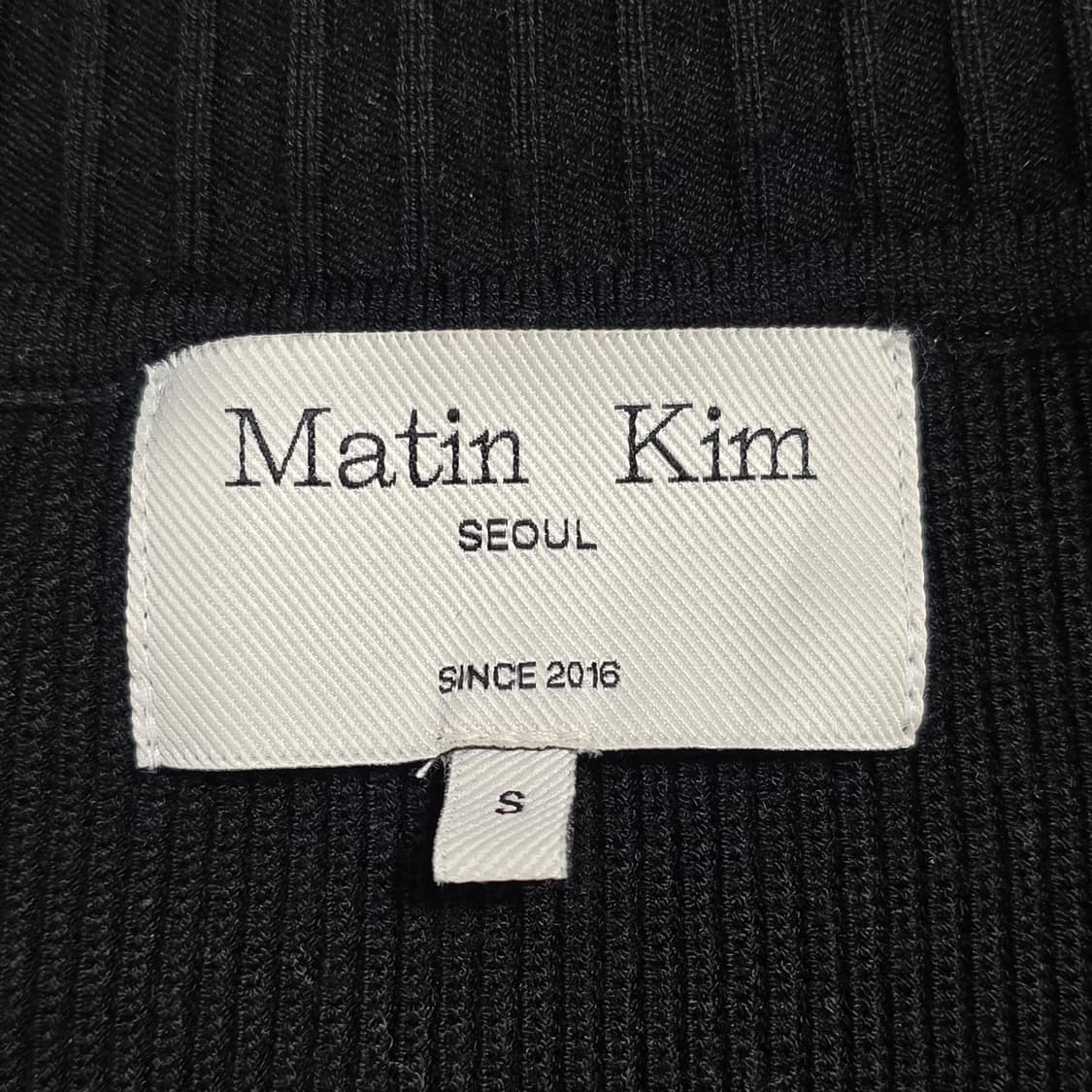 1634 [Matin Kim 마뗑킴 하이넥 니트 집업 베스트 S 상품이미지6