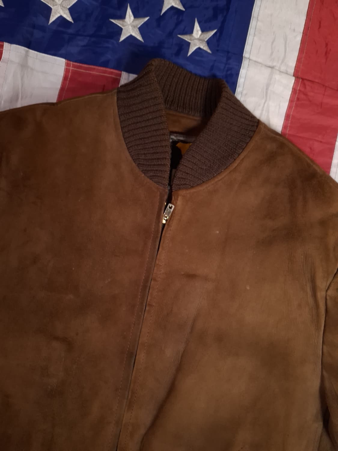 오리지날 80's 미국제조 리얼스웨이드 봄버 자켓 상품이미지2