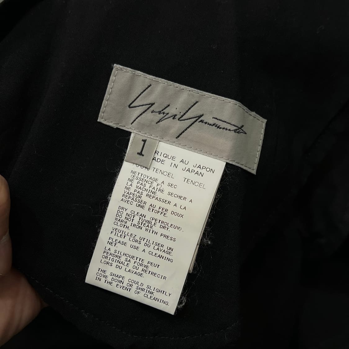  요지야마모토 슬리브리스 드레스 y14715 상품이미지6