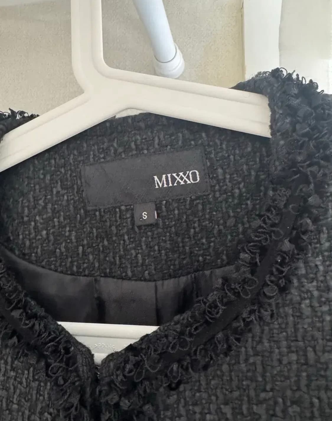 [MIXXO] 믹쏘 미쏘 블랙 트위드 자켓 상품이미지4