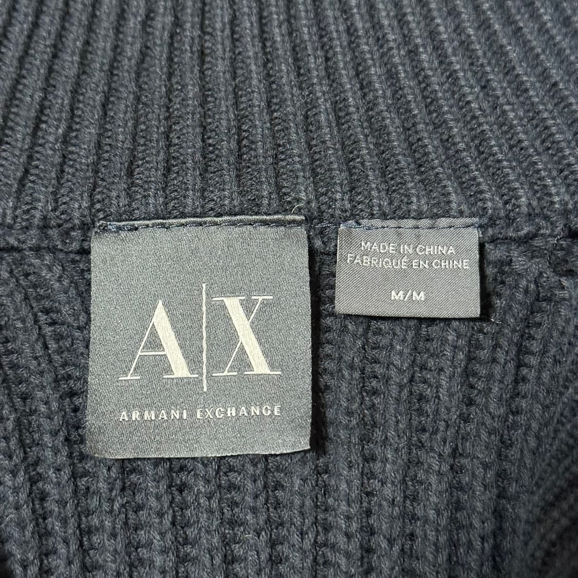 알마니 골지 니트 집업 남성용 상품이미지7