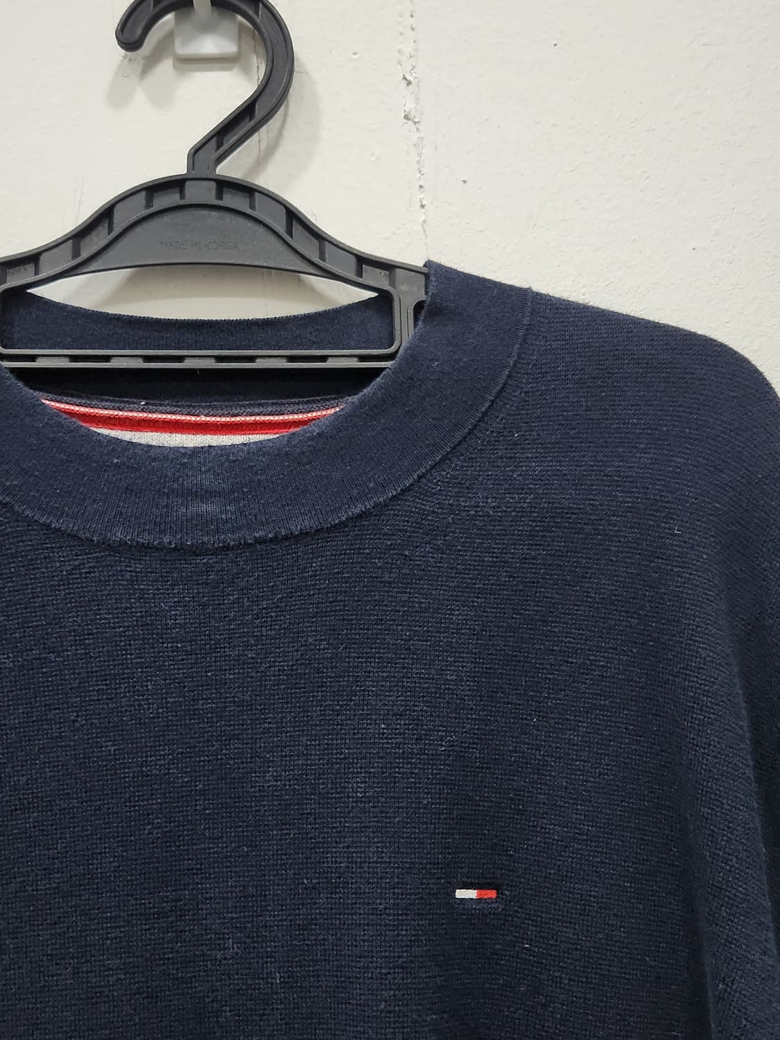 [L] 타미힐피거 네이비 니트 남성 L사이즈 상품이미지2