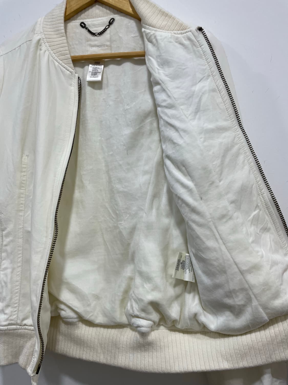 (빈티지)레어 Diesel 디젤 자수 슬림핏 봄버자켓 상품이미지7