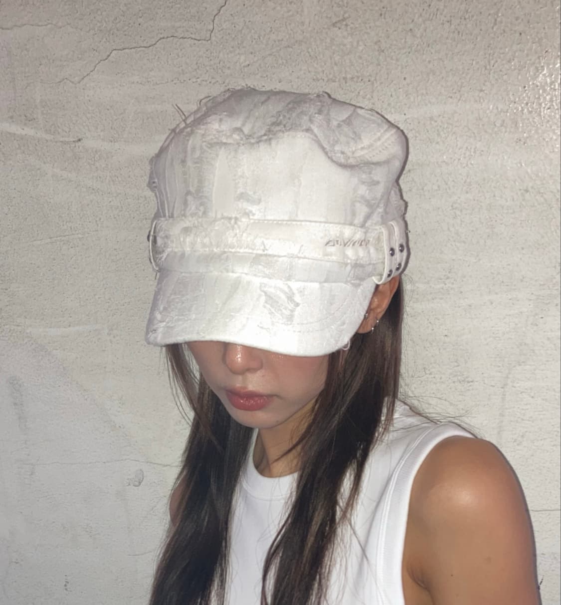 빈티지 컷팅 군모 캡 상품이미지1