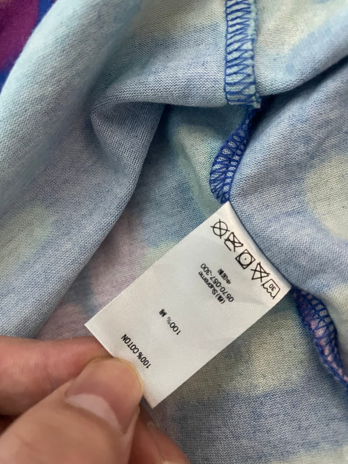 슈프림 S/S18 Letters LS Top 로얄 M 롱슬리브 상품이미지5