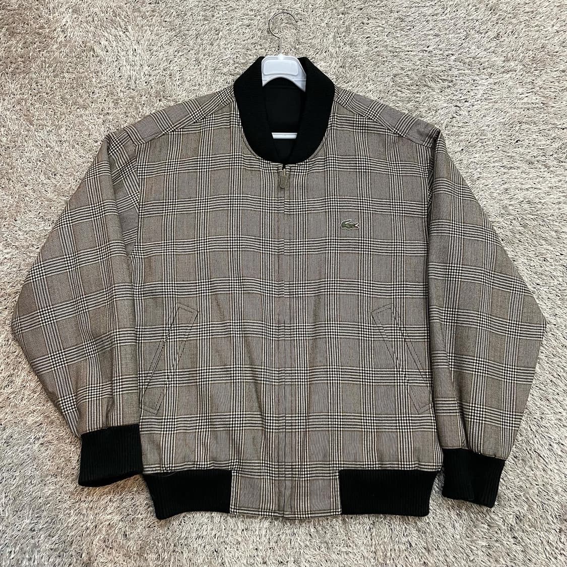 라코스테 블랙체크 리버시블 블루종 자켓 상품이미지6