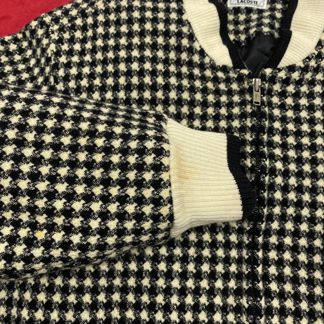 라코스테 모직블루종 실측 S  상품이미지4