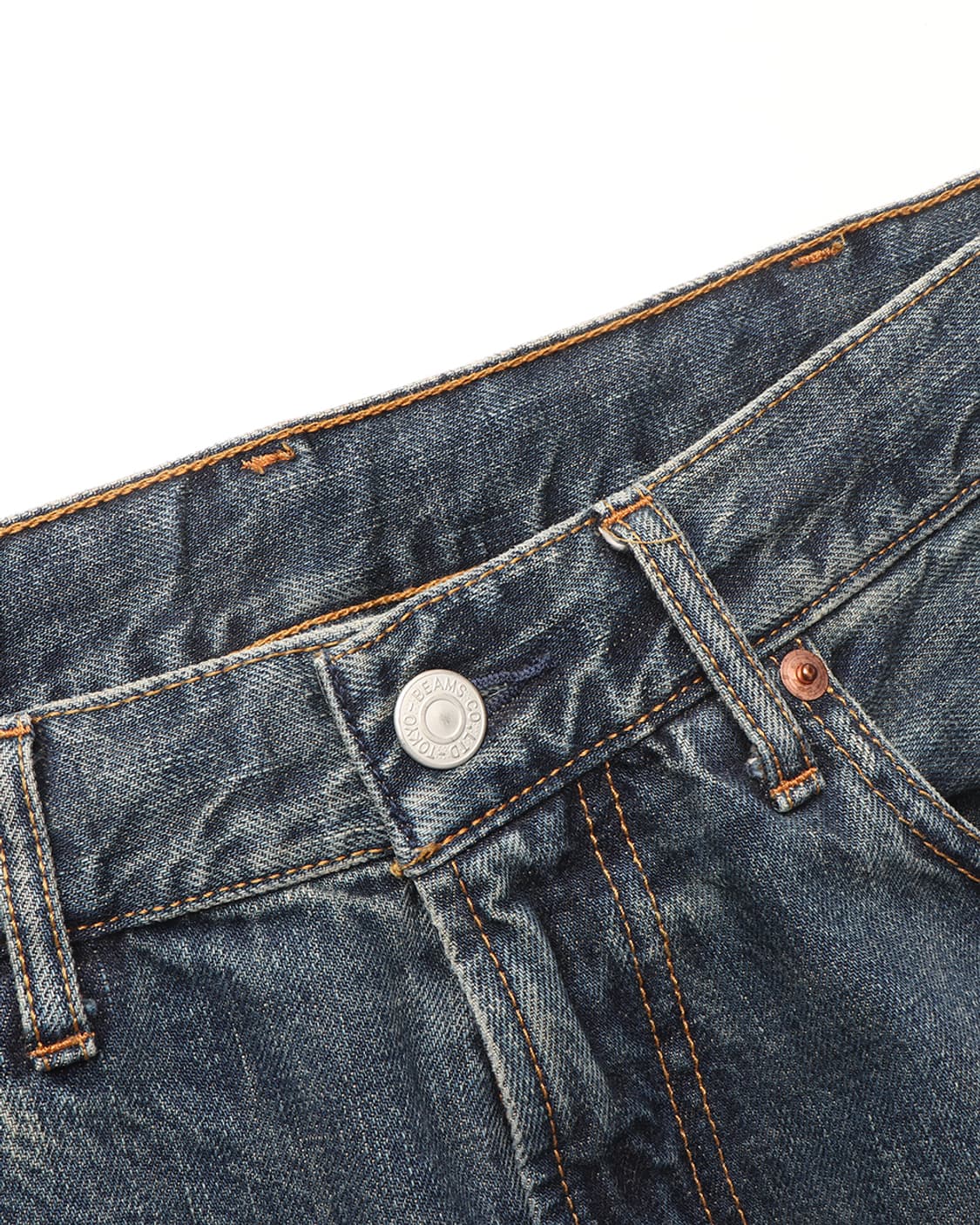 빔즈 BEAMS Wide Straight Denim Pants 상품이미지8