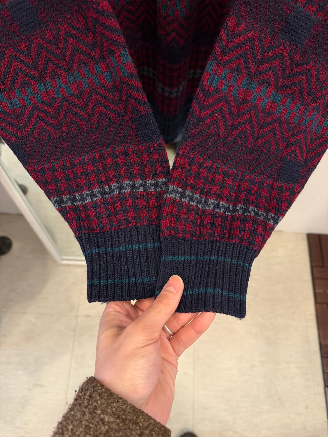 70-80s Pendleton 펜들턴 버진 울 노르딕 니트 (USA) 상품이미지4