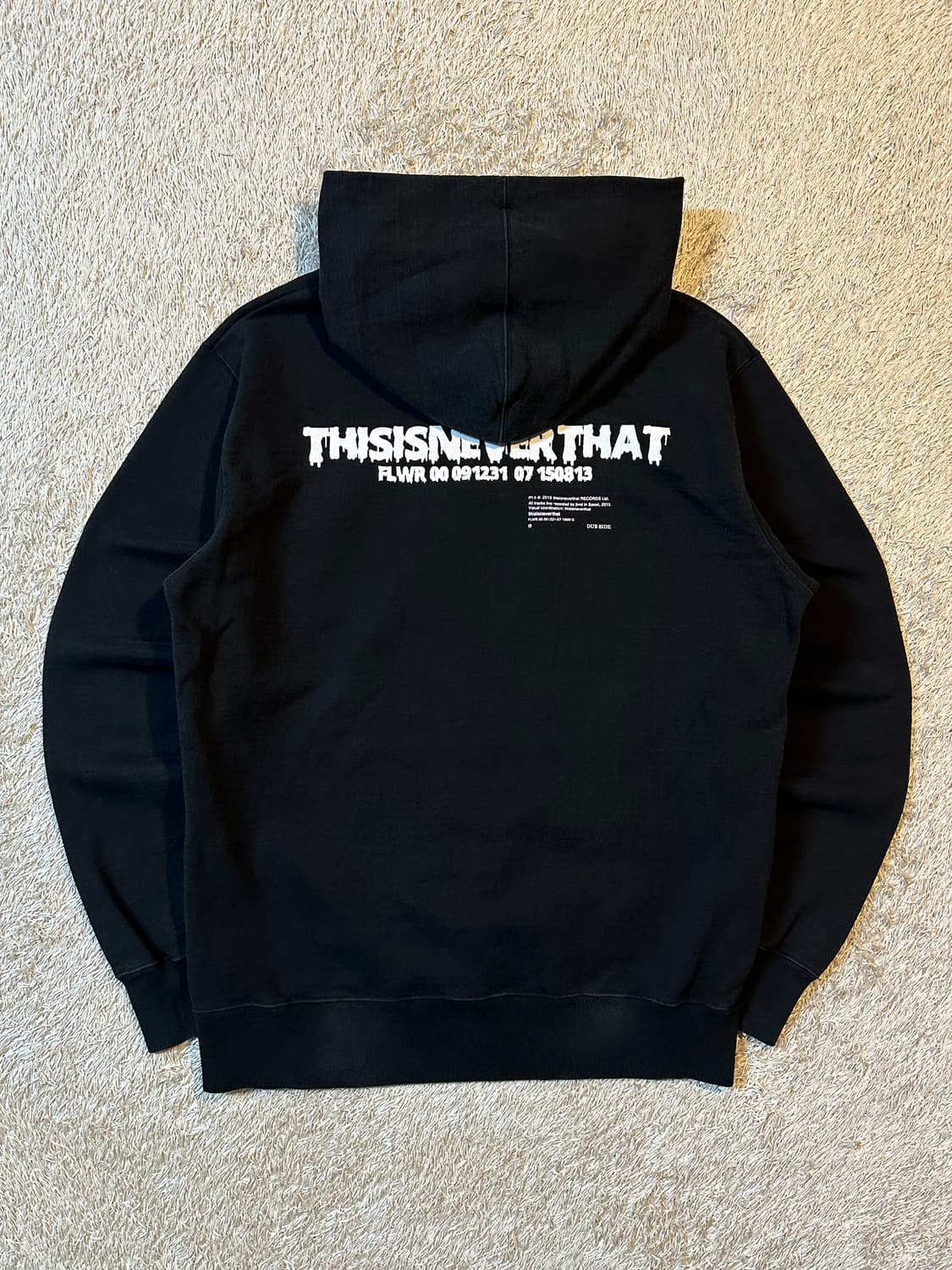 디스이즈네버댓 백로고 후드티 블랙 상품이미지3