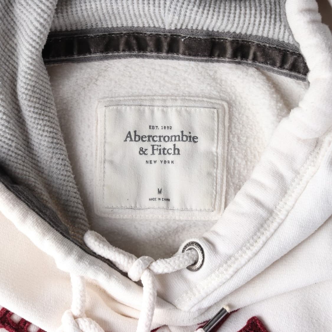 아베크롬비 1892 아치 로고 자수 후드티 M 상품이미지5