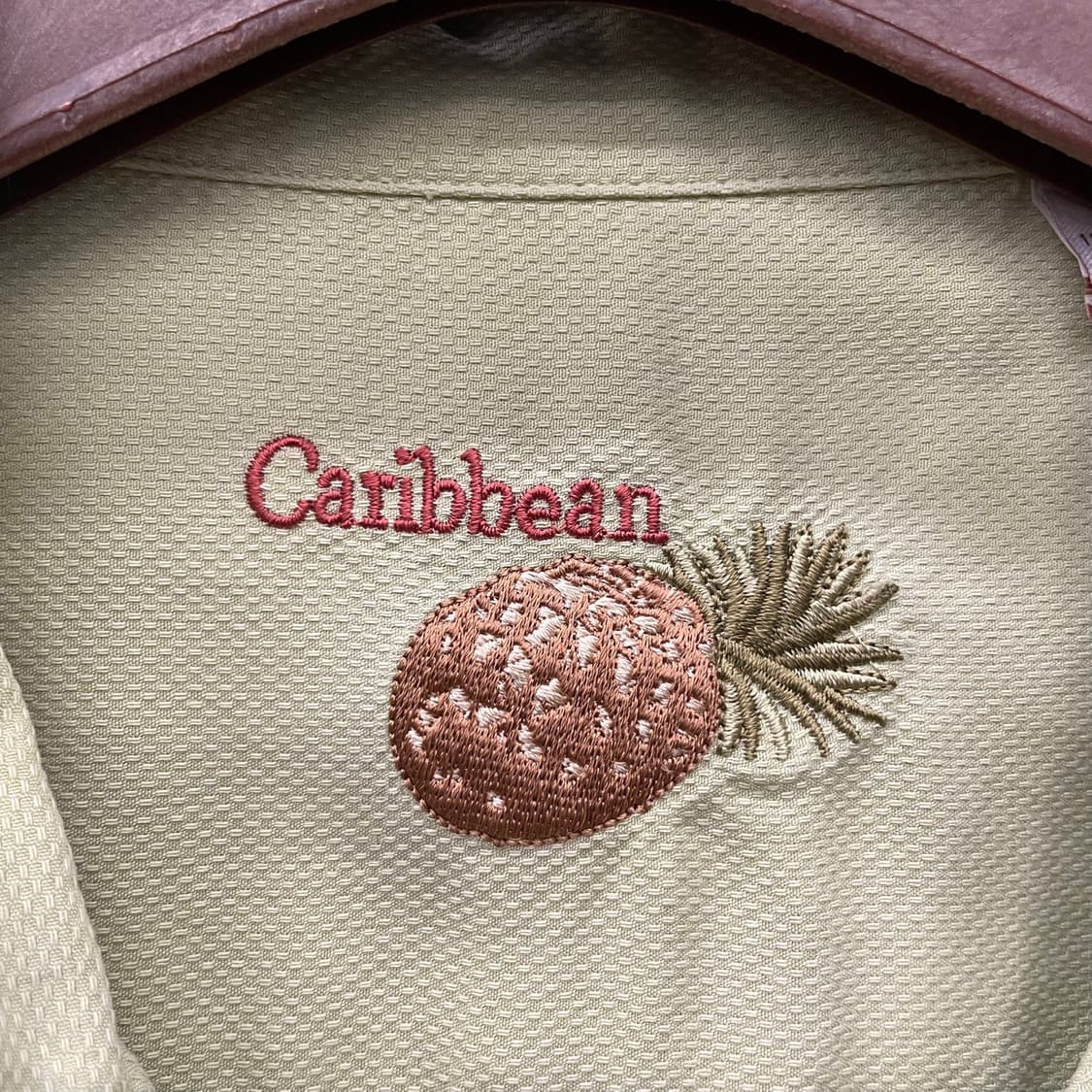 Caribbean 파인애플 후면 앵무새 빅 프린팅 오픈 카라 반팔셔츠 상품이미지8