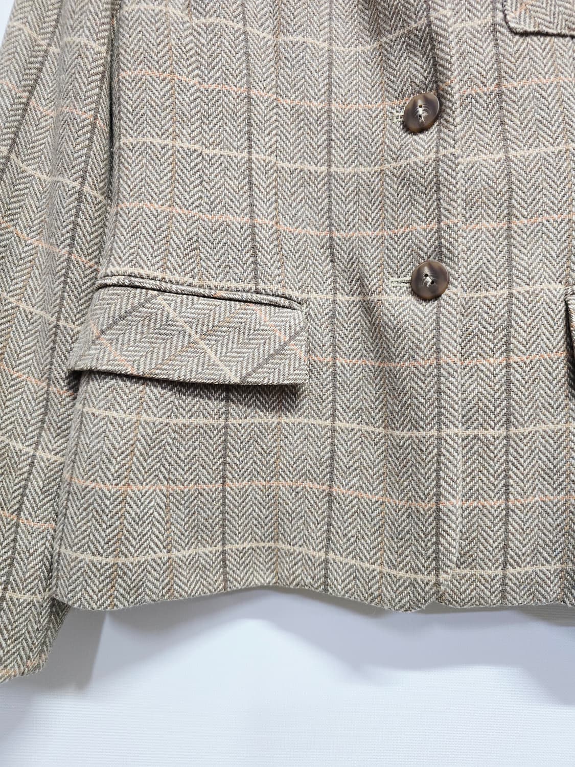 폴앤조 헤링본 체크 자켓 상품이미지3