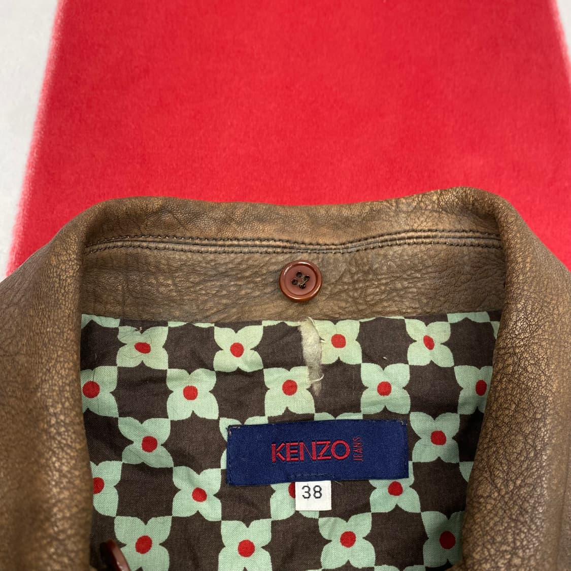 겐조 가죽자켓 38 실측 44-55  상품이미지7