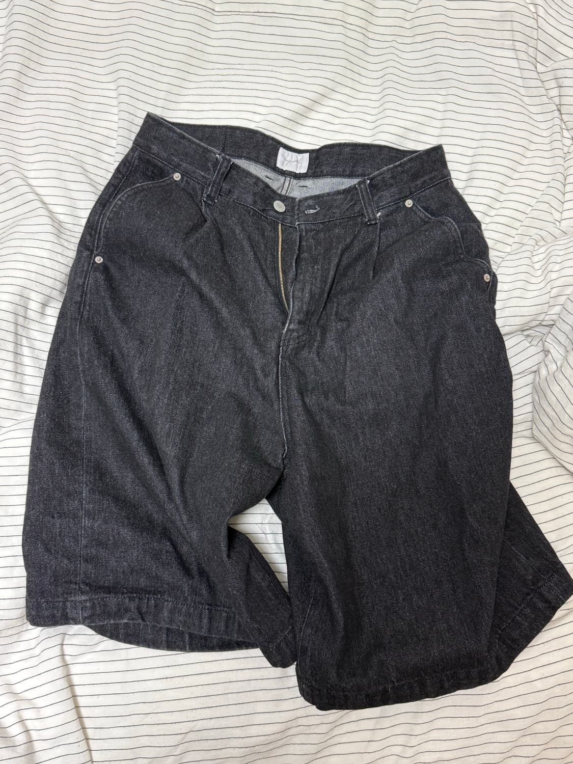 유스 하프 데님 사이즈 교환 상품이미지1