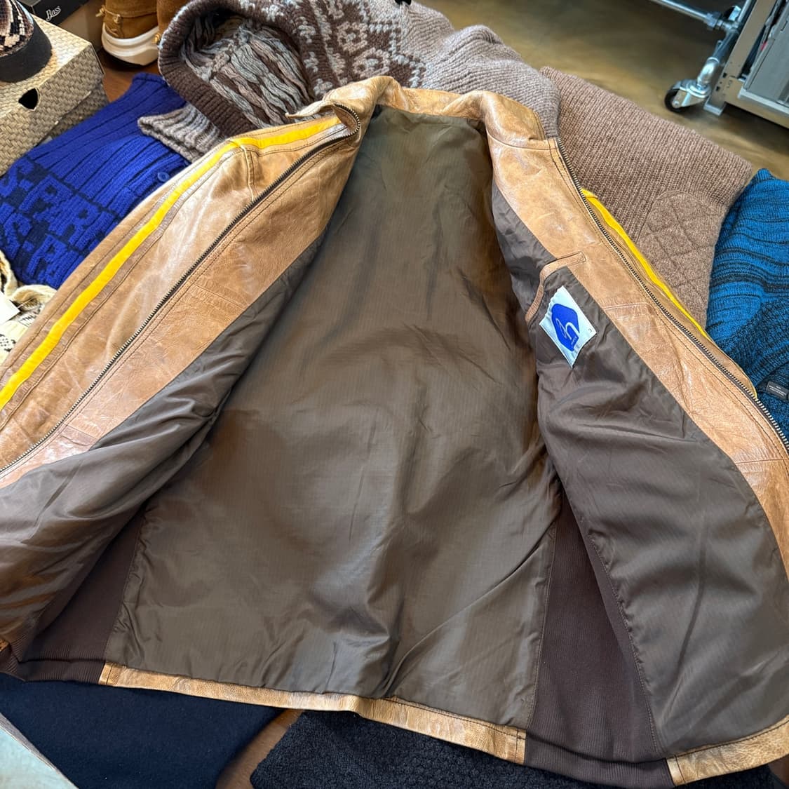 ABAHOUSE 양가죽 라이더 자켓  상품이미지7