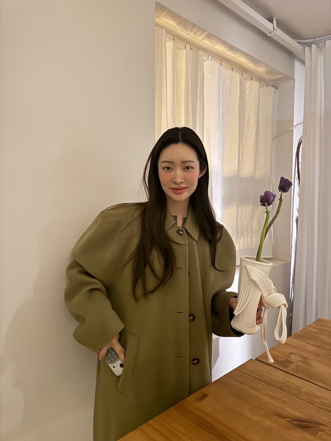 샵오눅 코트 차정원 착용 상품이미지1