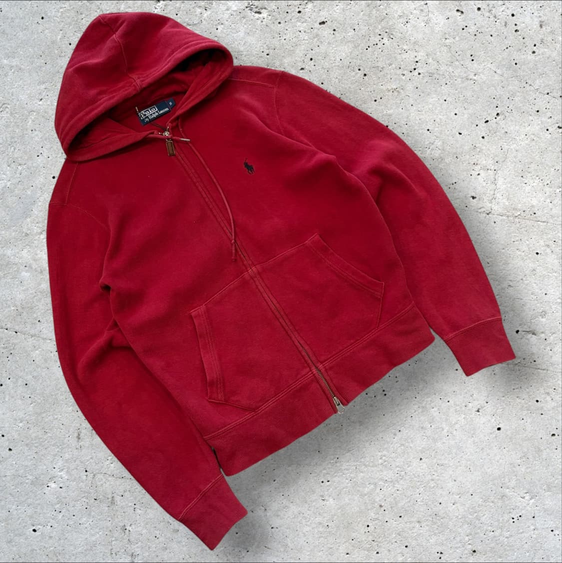 [S] 폴로 랄프로렌 레드 스웻 후드 집업 D254 상품이미지1