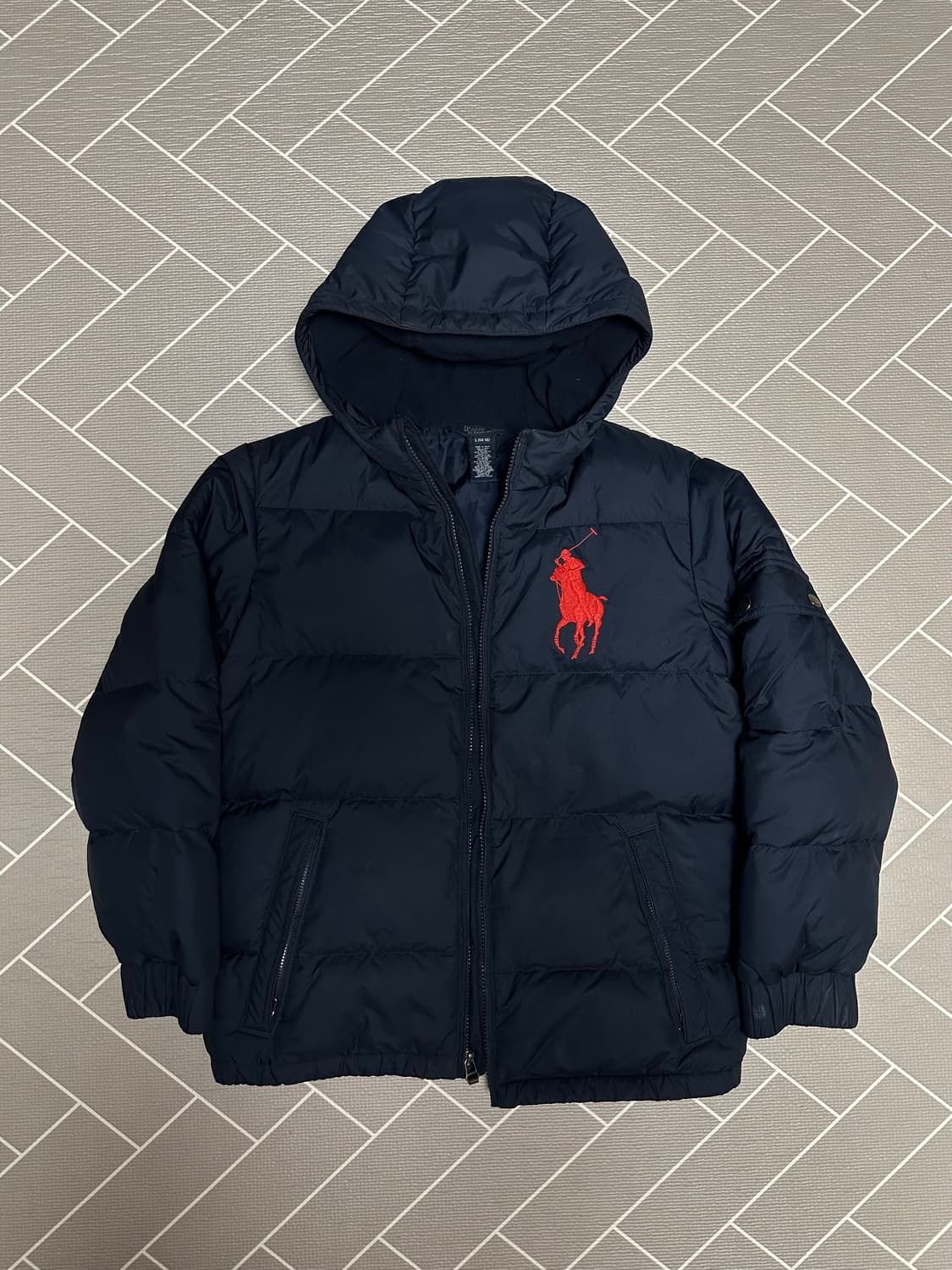 폴로 빅포니 패딩 네이비 상품이미지1