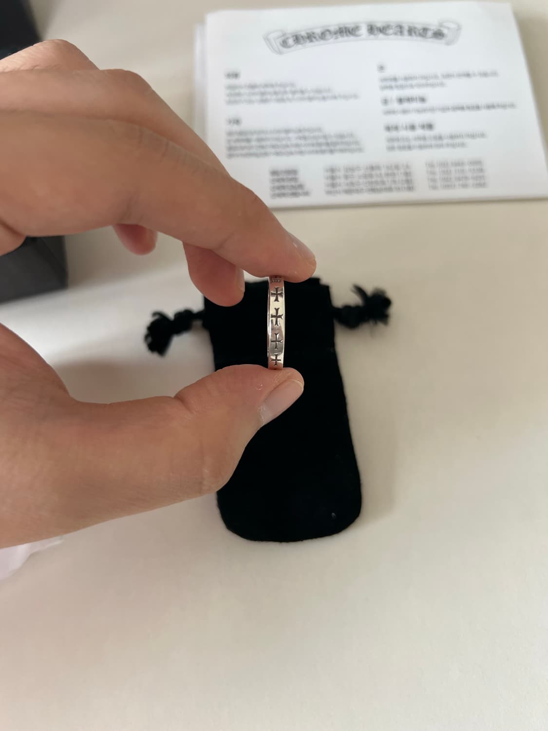 크롬하츠 퍽유링 3mm Us 5.5 상품이미지4