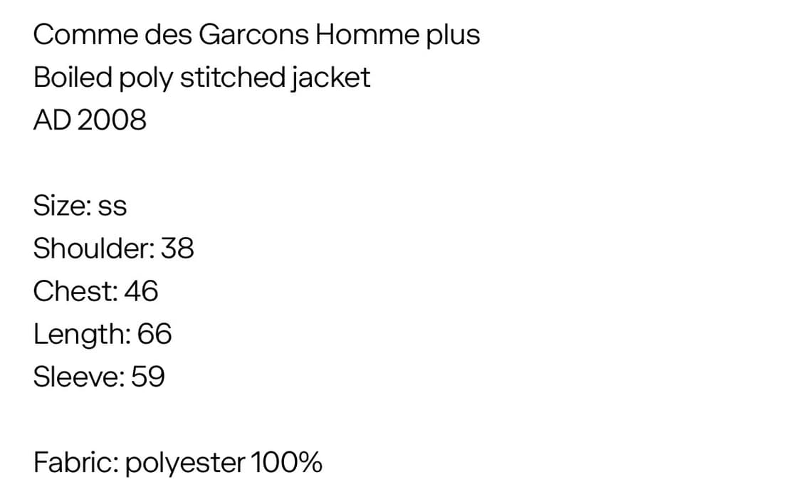 comme des garcons homme plus jacket 상품이미지3