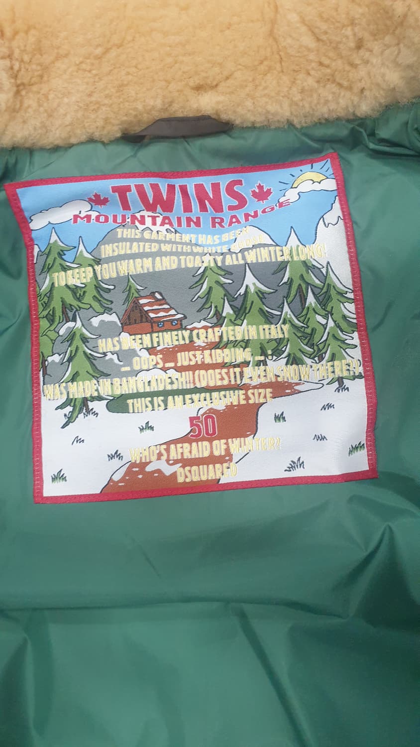 디스퀘어드 2 양털 카라 패딩 점퍼 상품이미지4