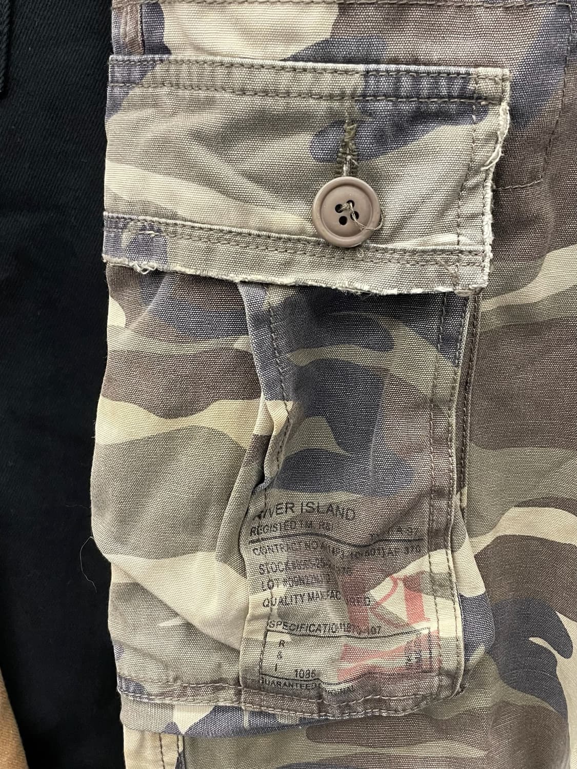 River island 밀리터리 카모 카고 팬츠 상품이미지6