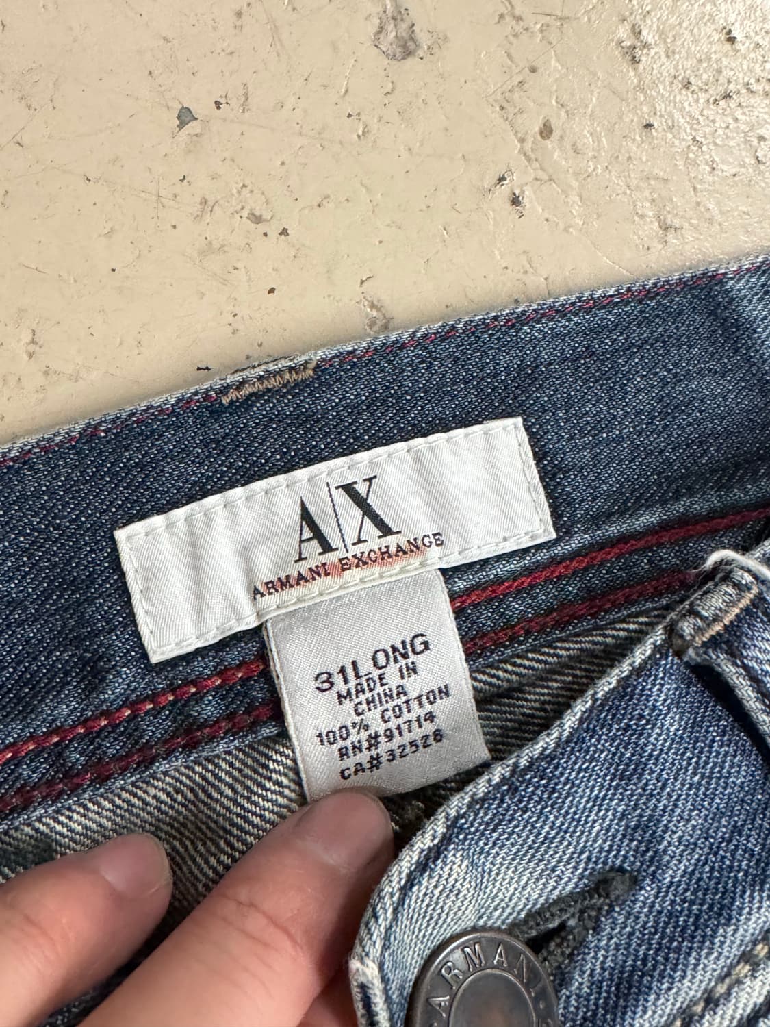 아르마니 익스체인지 데님 부추컷진  상품이미지3