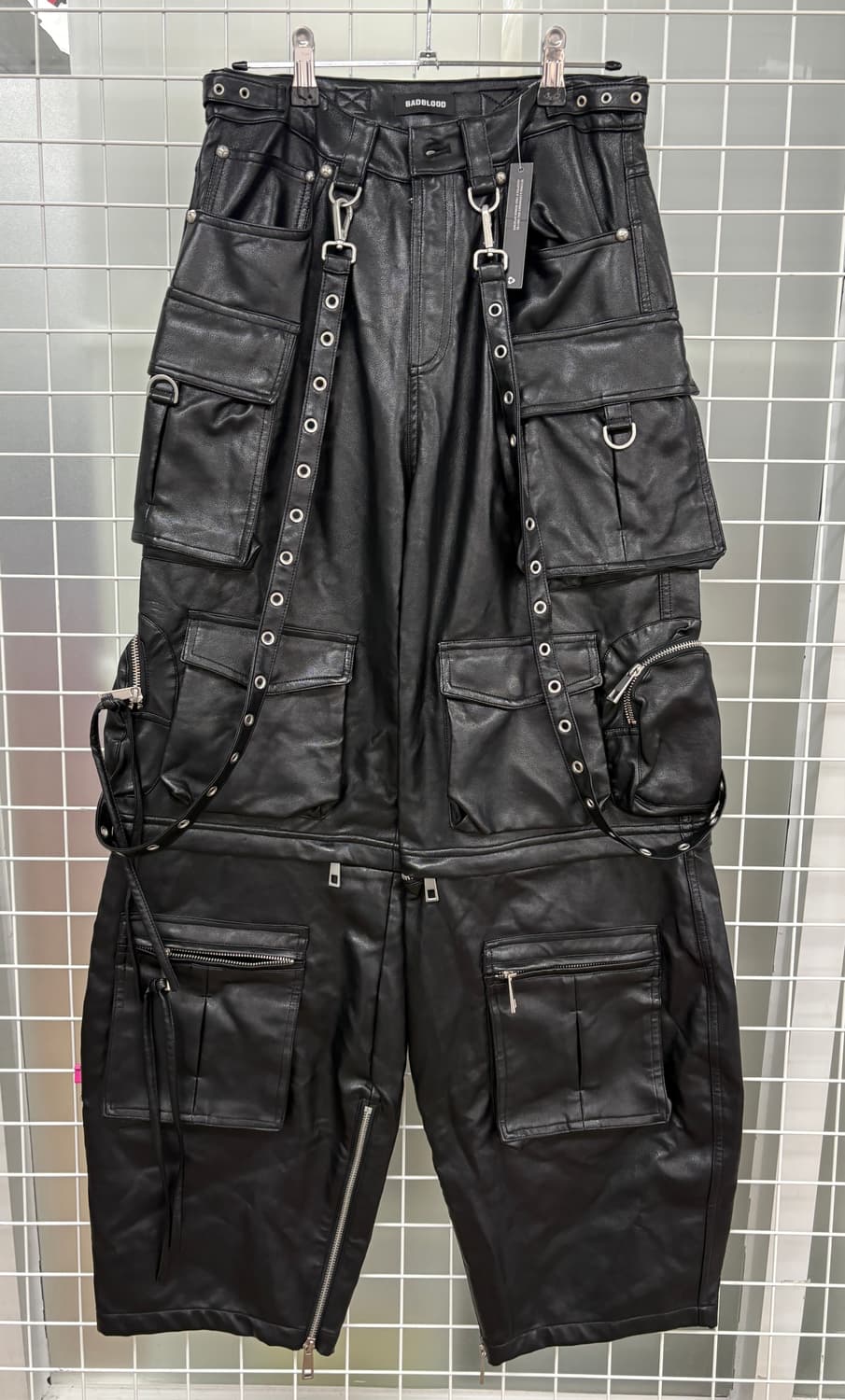 배드블러드 가죽 카고 팬츠  상품이미지4