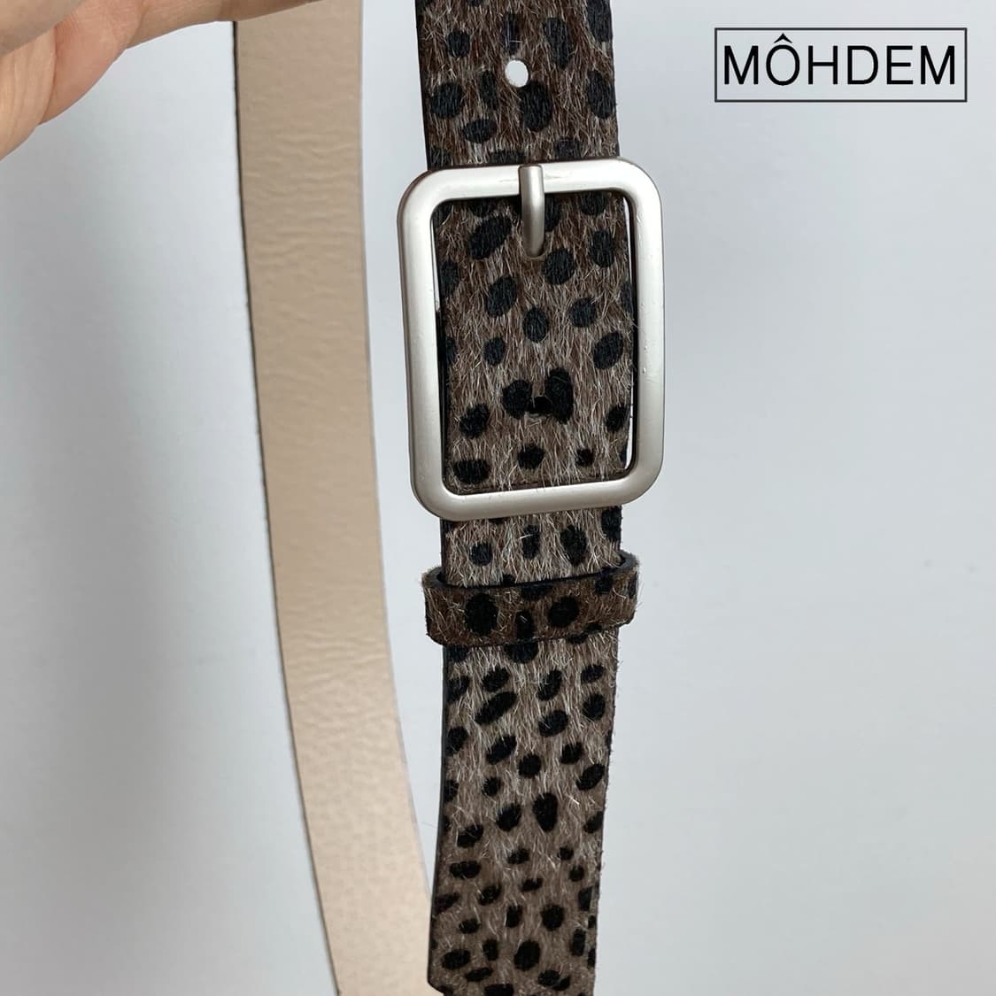 [Unisex] 블랙팬서 송치털 벨트 호피 레오파드 상품이미지2