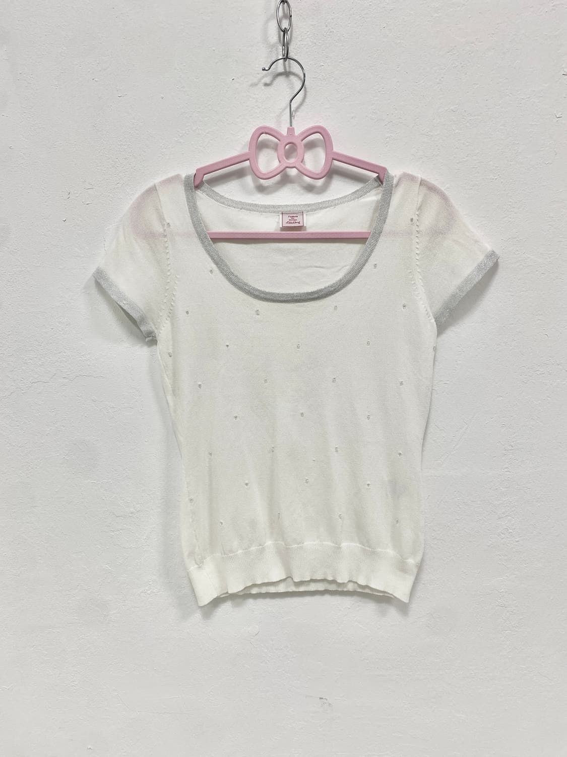 [PIN CURL] 세트 ! 로걀 비즈 반팔, 가디건 세트 상품이미지3