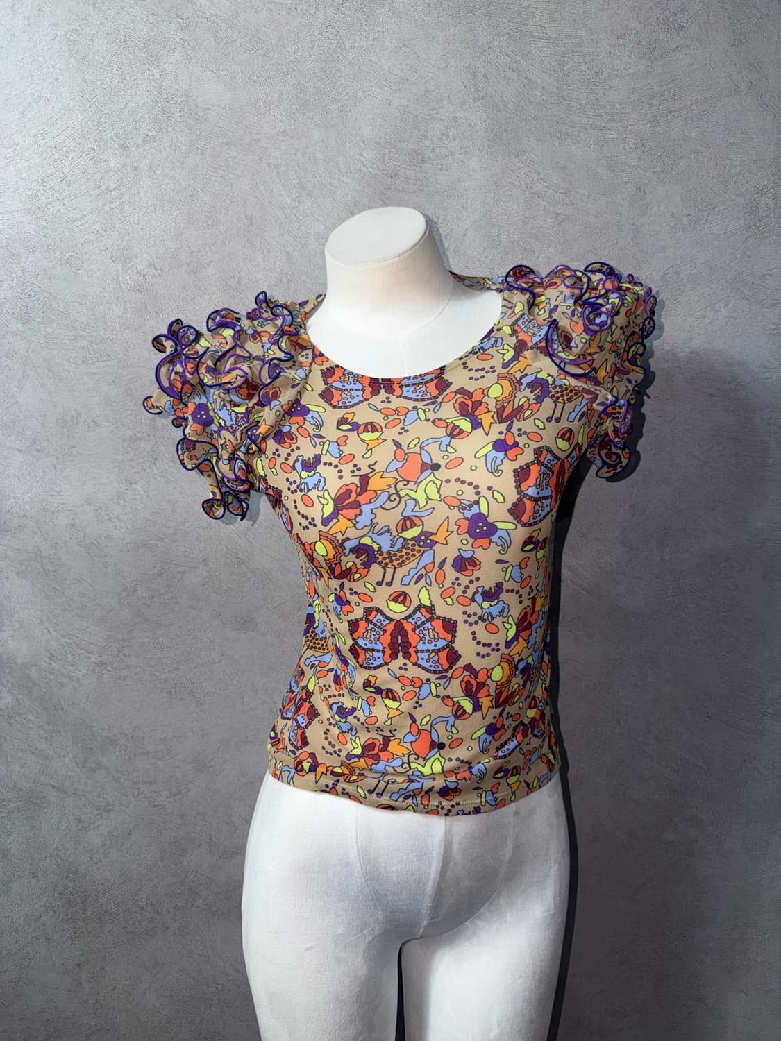 Issey Miyake FETE Frill Pattern Top 상품이미지1