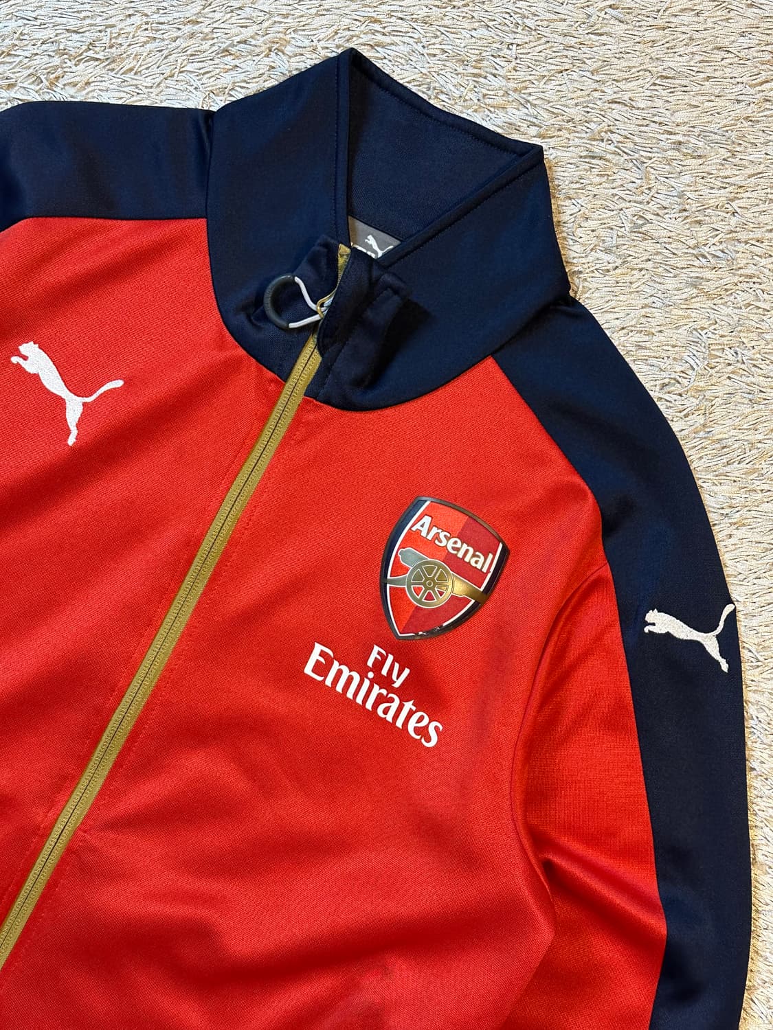 대장급) 푸마 PUMA 아스날 사이드라인 트랙탑 져지 레드 상품이미지2