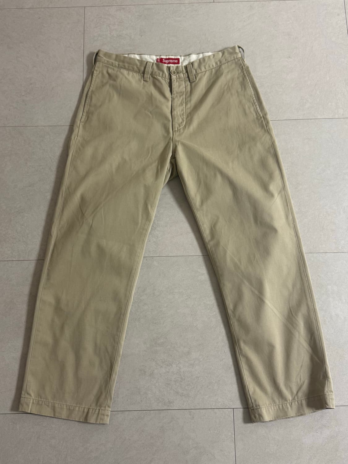 (32) 슈프림 핀업걸 치노팬츠 베이지 상품이미지2