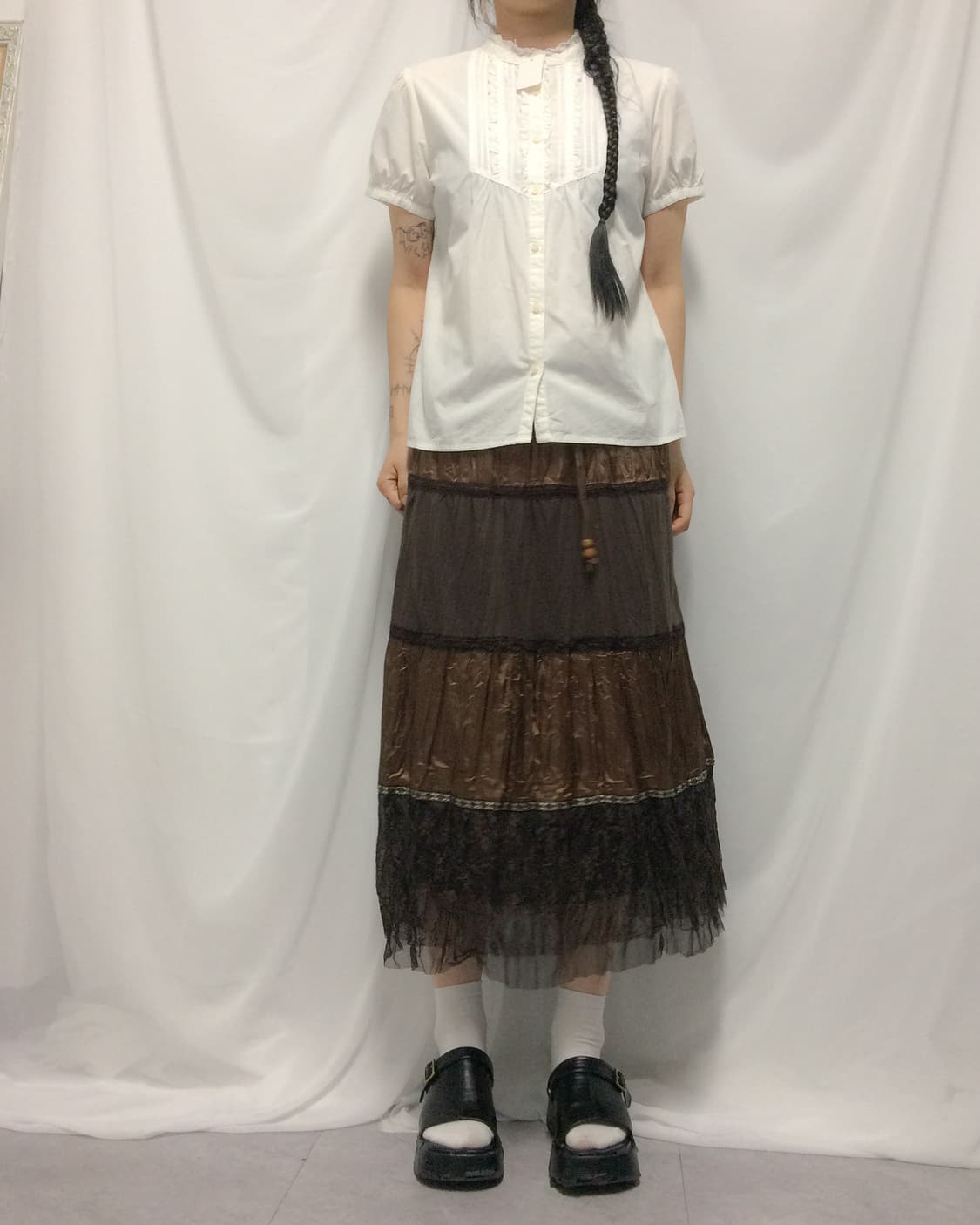 pleats point blouse 상품이미지1