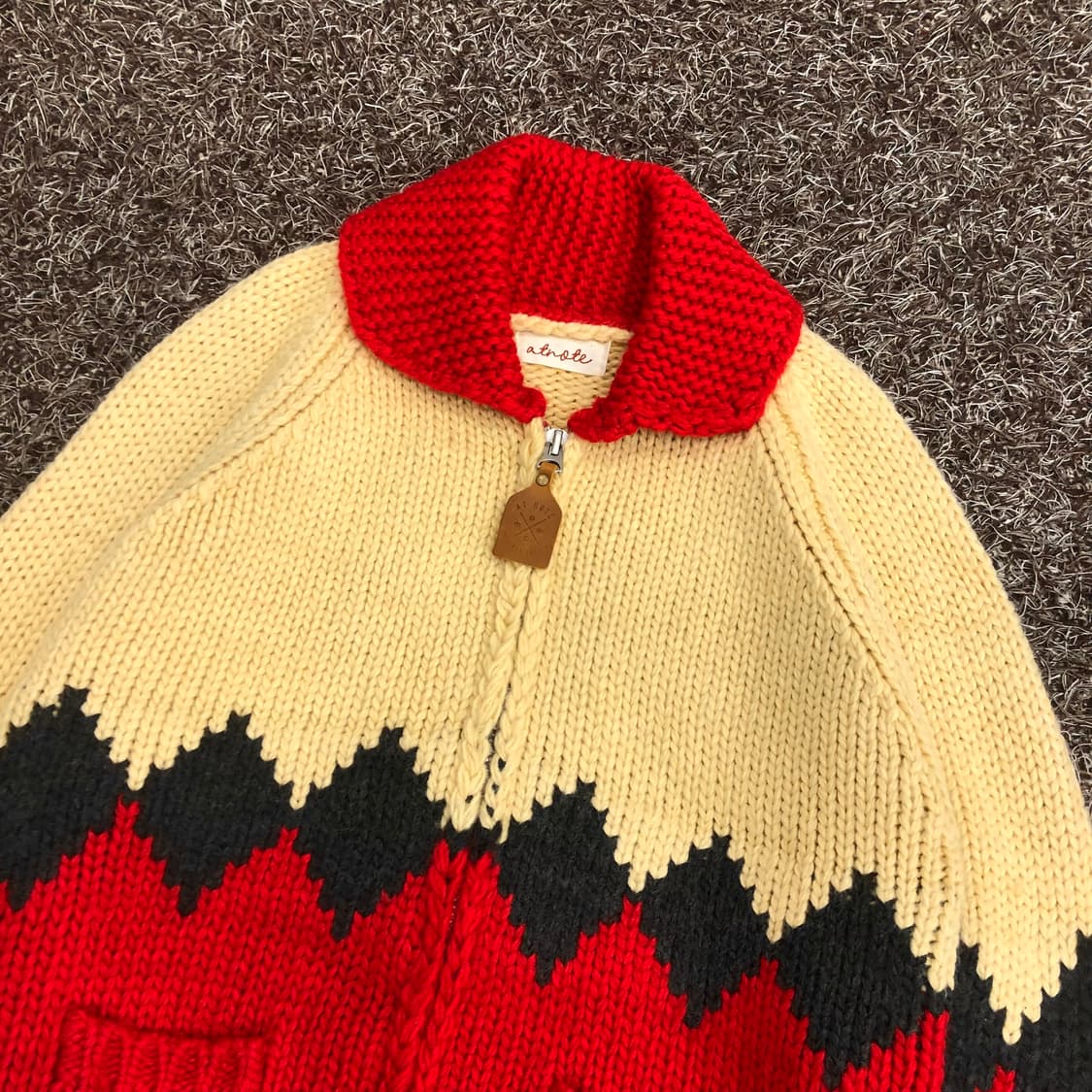 Atnote 빈티지 울 코위찬 가디건 자켓 상품이미지2