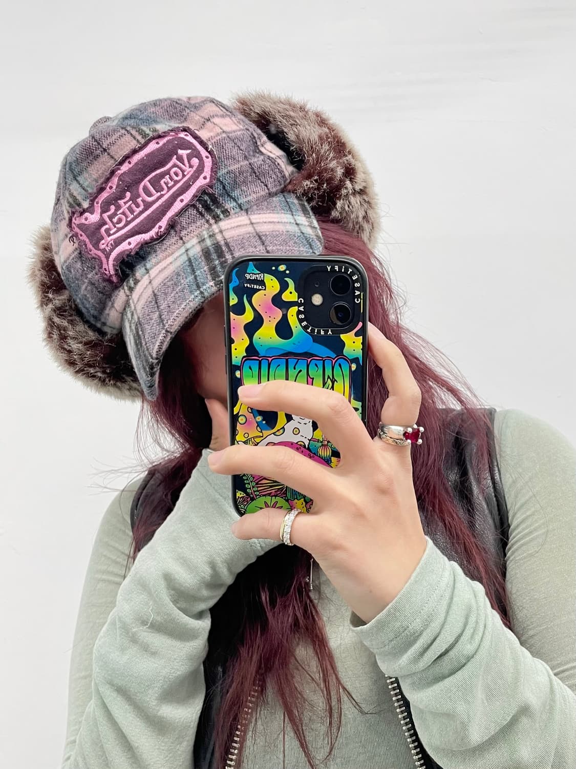 본더치 체크 트루퍼 햇 *레어 상품이미지2